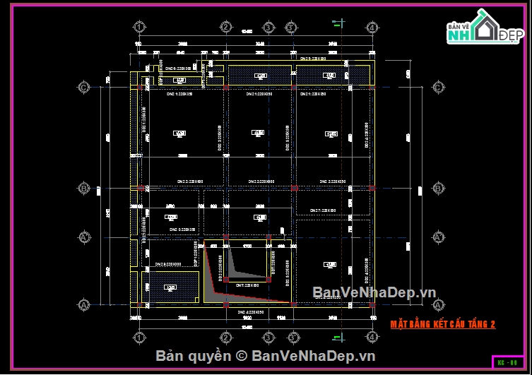 Biệt thự 2 tầng,file cad biệt thự 2 tầng,bản vẽ biệt thự 2 tầng,kiến trúc biệt thự 2 tầng,biệt thự 2 tầng 10.7x10m