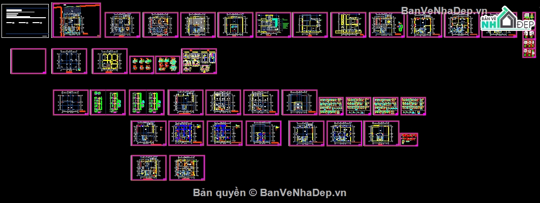 Biệt thự 2 tầng,file cad biệt thự 2 tầng,bản vẽ biệt thự 2 tầng,kiến trúc biệt thự 2 tầng,biệt thự 2 tầng 10.7x10m