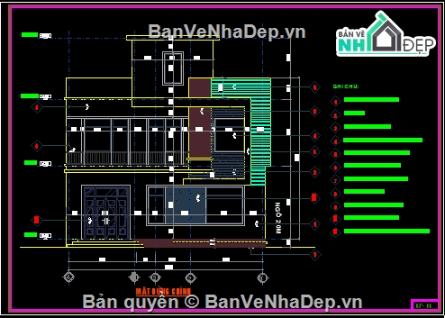 Biệt thự 2 tầng,file cad biệt thự 2 tầng,bản vẽ biệt thự 2 tầng,kiến trúc biệt thự 2 tầng,biệt thự 2 tầng 10.7x10m