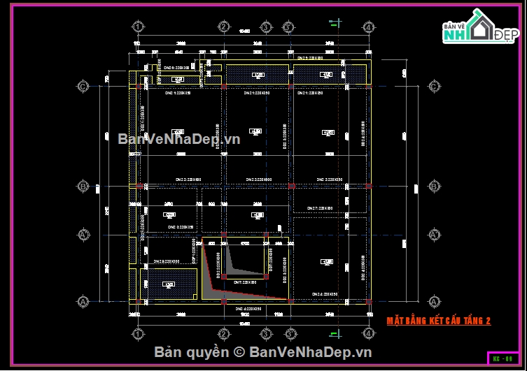 Biệt thự 2 tầng,file cad biệt thự 2 tầng,bản vẽ biệt thự 2 tầng,kiến trúc biệt thự 2 tầng,biệt thự 2 tầng 10.7x10m