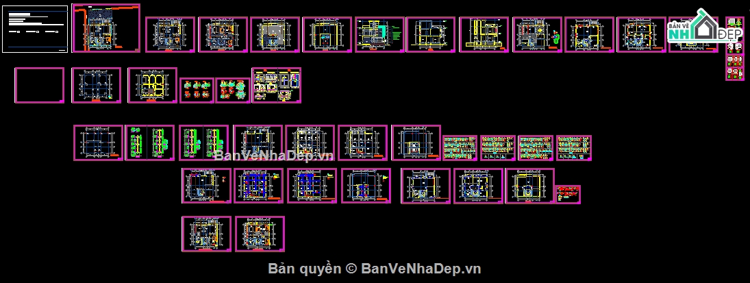 Biệt thự 2 tầng,file cad biệt thự 2 tầng,bản vẽ biệt thự 2 tầng,kiến trúc biệt thự 2 tầng,biệt thự 2 tầng 10.7x10m