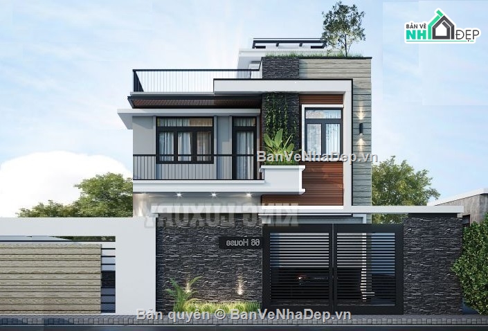 Biệt thự 2 tầng,file cad biệt thự 2 tầng,bản vẽ biệt thự 2 tầng,kiến trúc biệt thự 2 tầng,biệt thự 2 tầng 10.7x10m