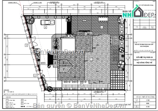 biệt thự 3 tầng,file cad biệt thự 3 tầng,biệt thự 3 tầng file cad