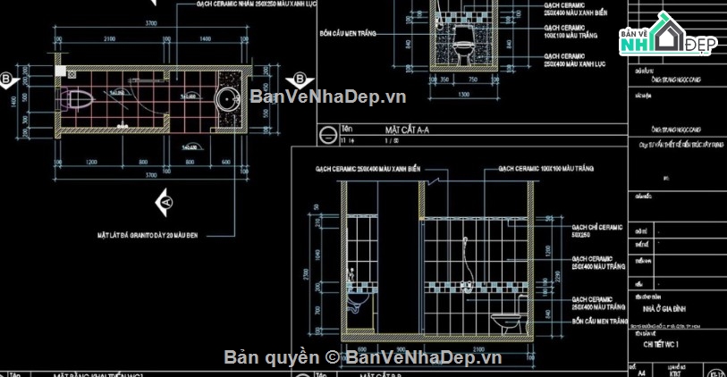 biệt thự 3 tầng,file cad biệt thự 3 tầng,bản vẽ biệt thự 3 tầng