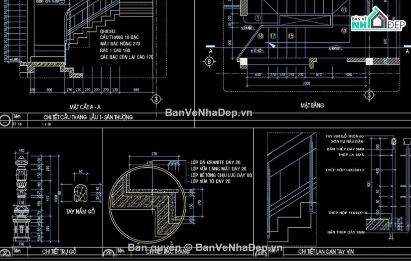 biệt thự 3 tầng,file cad biệt thự 3 tầng,bản vẽ biệt thự 3 tầng