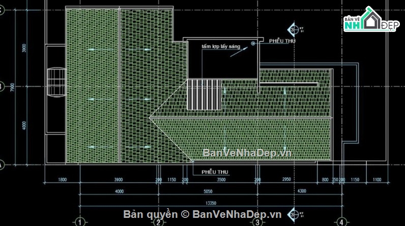 biệt thự 3 tầng,file cad biệt thự 3 tầng,bản vẽ biệt thự 3 tầng