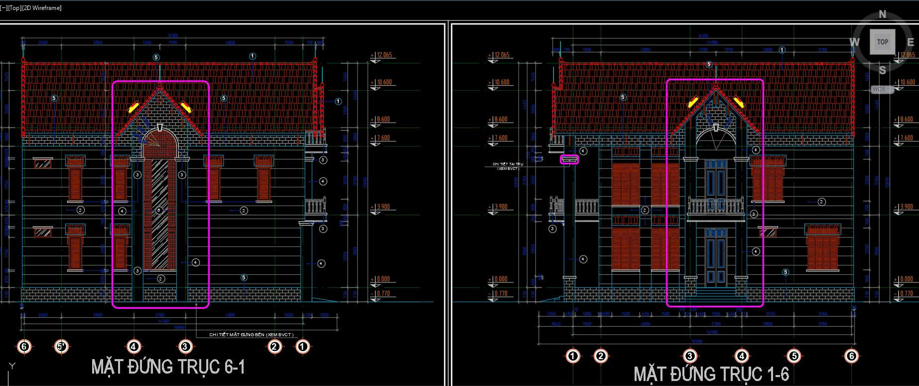 biệt thự cổ điển 2 tầng 1 tum kích thước 9.5x17m,Hồ sơ thiết kế biệt thự cổ điển 2 tầng 1,Bản vẽ biệt thự 9.5x17m,mặt bằng biệt thự 2 tầng,thiết kế biệt thự cổ điển