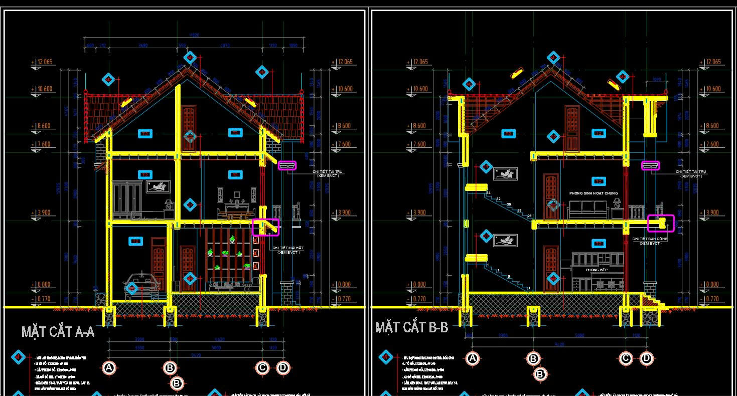 biệt thự cổ điển 2 tầng 1 tum kích thước 9.5x17m,Hồ sơ thiết kế biệt thự cổ điển 2 tầng 1,Bản vẽ biệt thự 9.5x17m,mặt bằng biệt thự 2 tầng,thiết kế biệt thự cổ điển
