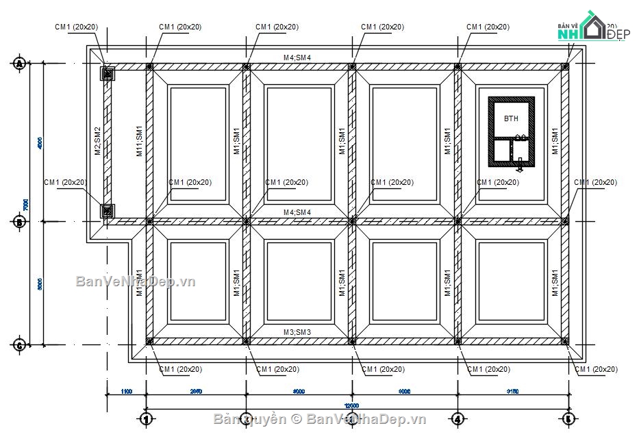 Biệt thự mái nhật,Biệt thự đẹp,Biệt thự mái nhật 7x12m