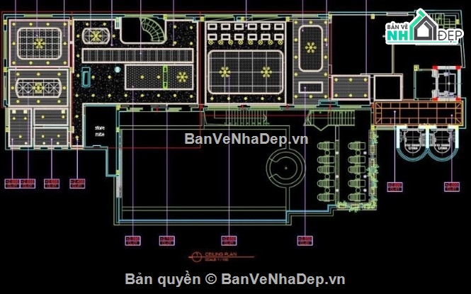 nội thất nhà hàng,file cad nội thất nhà hàng,bản vẽ nội thất nhà hàng