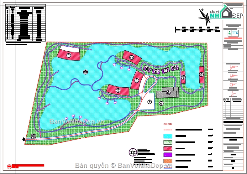 Bản vẽ thiết kế cảnh quan sân vườn,Cảnh quan resort,khu nghỉ dưỡng,quy hoạch khu nghỉ dưỡng,cảnh quan sân vườn