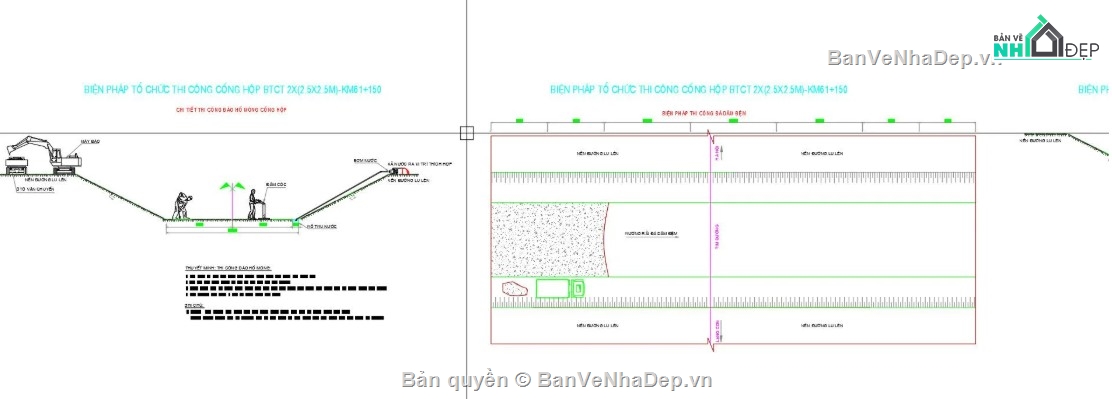 cống hộp,bptc cống hộp,cống hộp file cad