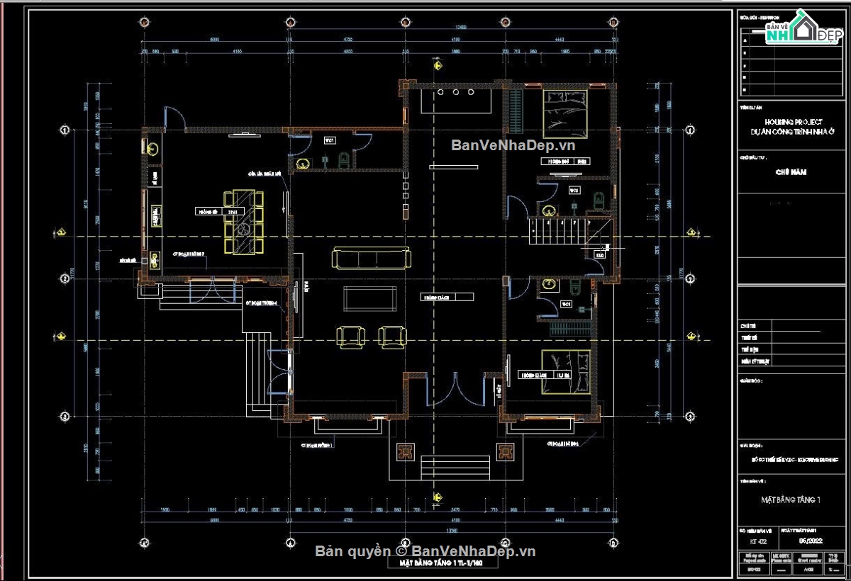 biệt thự mái Nhật,biệt thự 2 tầng,biệt thự 12x20m,bản vẽ biệt thự 12x20,thiết kế biệt thự mái Nhật 2 tầng
