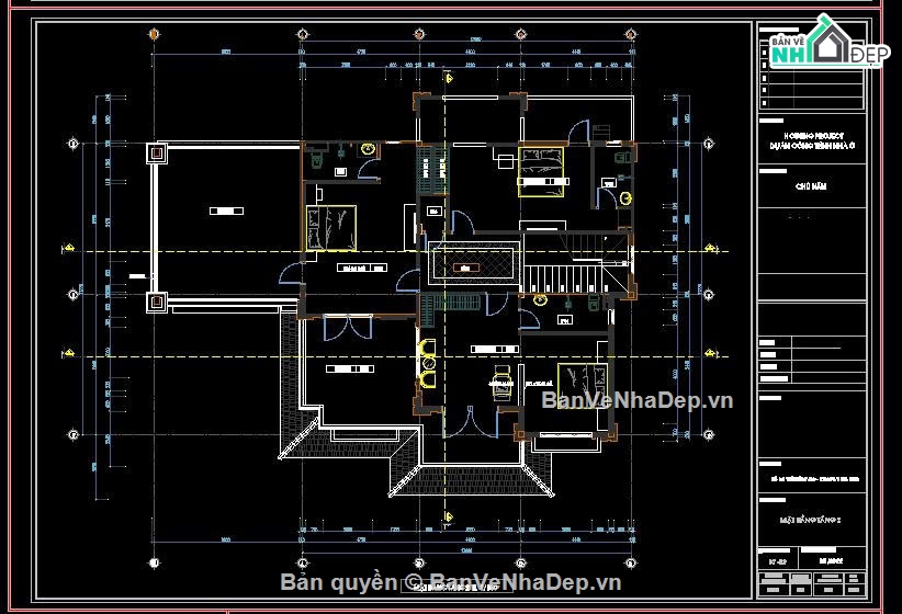 biệt thự mái Nhật,biệt thự 2 tầng,biệt thự 12x20m,bản vẽ biệt thự 12x20,thiết kế biệt thự mái Nhật 2 tầng