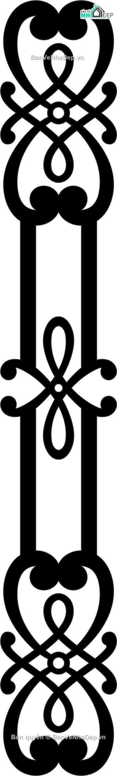 hoa văn cnc,hoa văn trụ cầu thang,hoa văn cầu thang cad