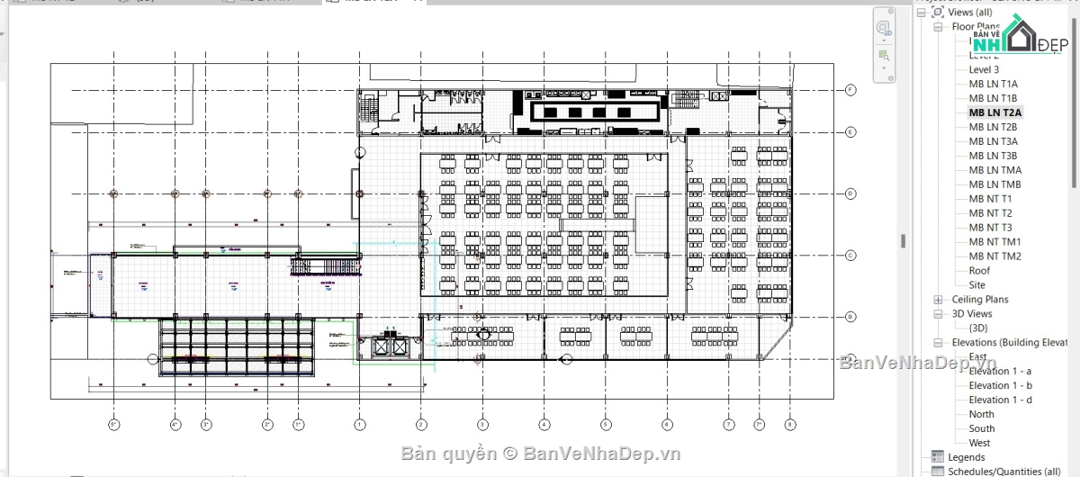 Revit nhà 3 tầng 2 hầm,file revit revit nhà Sơn Nam,Tòa nhà Sơn Nam