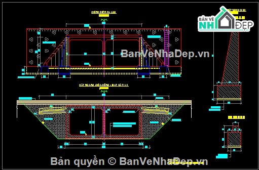 Cầu,CAD,Hồ Sơ Thiết Kế,Cầu Nhịp 9m,4 Phương Án Phổ Biến,Bản Vẽ AutoCAD