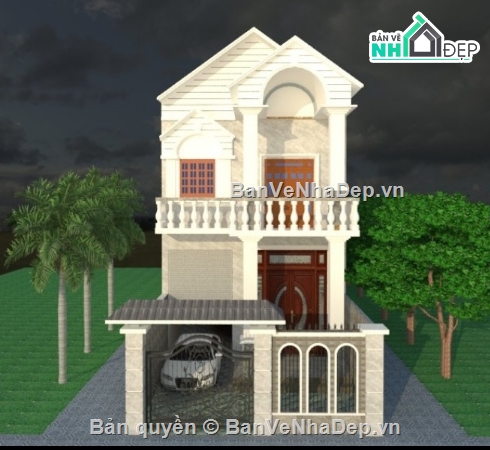 thiết kế nhà 2 tầng,nhà phố 2 tầng cad,cad nhà phố 2 tầng