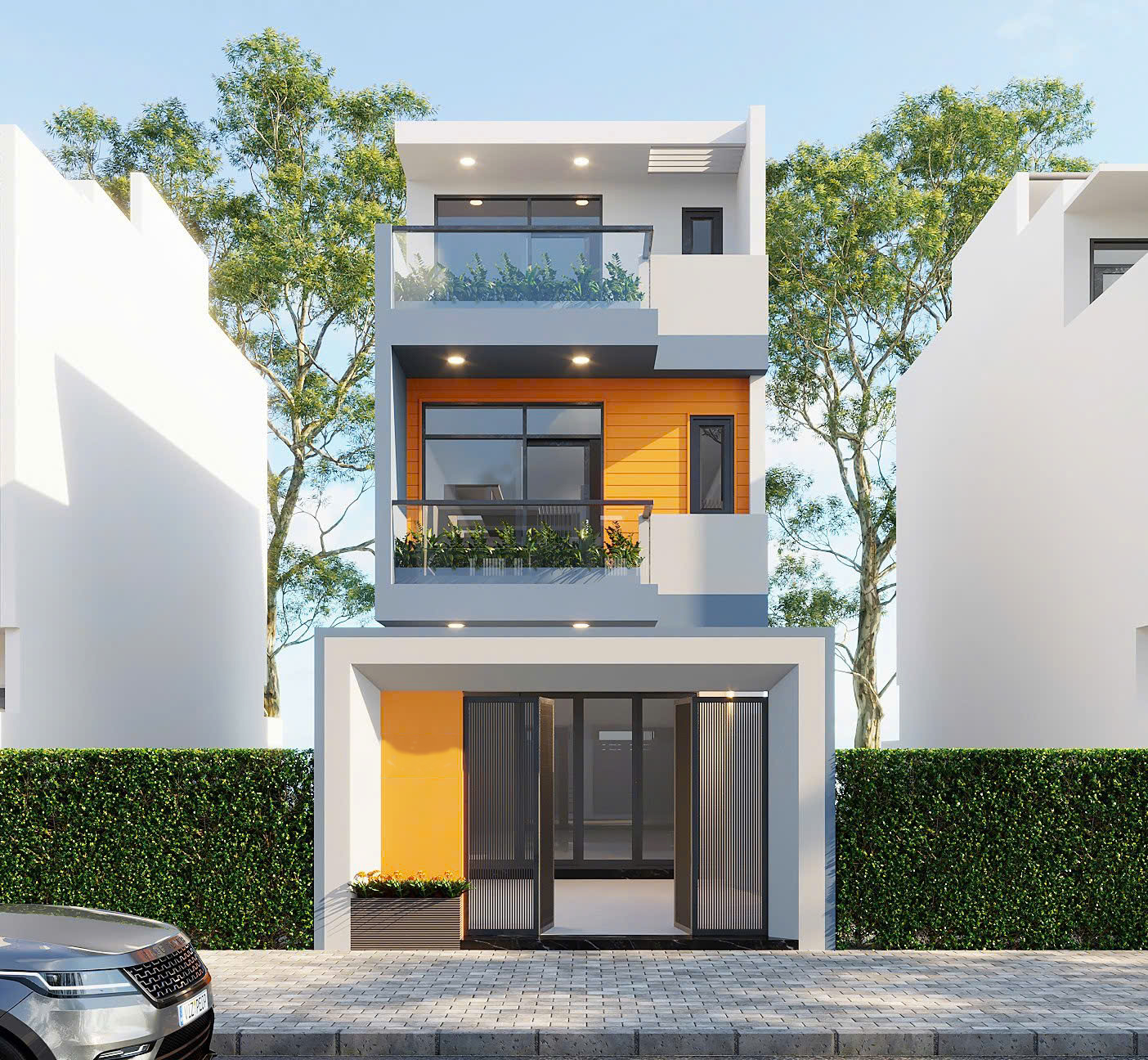 Hồ sơ thiết kế,#Bản vẽ thiết kế,Nhà phố 3 tầng hiện đại,Nhà phố hiện đại,#Nhà phố 3 tầng,#Nhà phố 3 tầng 5mx20m