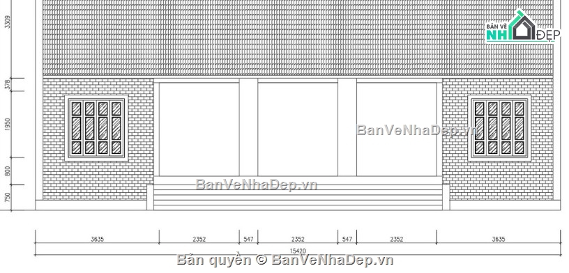 nhà thờ họ 5 gian,file cad nhà thờ họ 5 gian,nhà thờ họ 5 gina file cad