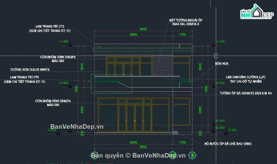 biệt thự vườn,file cad biệt thự vườn,biệt thự vườn file cad