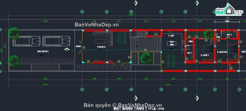 biệt thự vườn,file cad biệt thự vườn,biệt thự vườn file cad