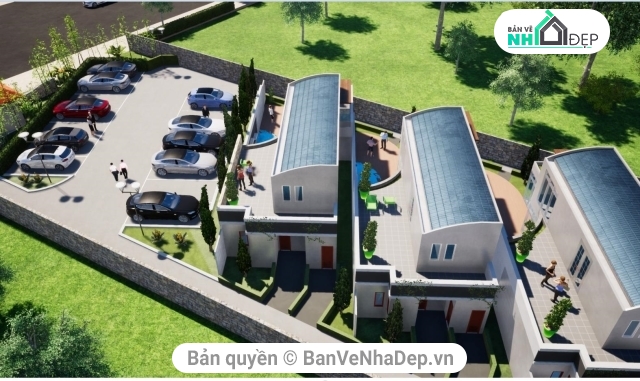 Tổng hợp 9 bản vẽ Revit chung cư, văn phòng chi tiết