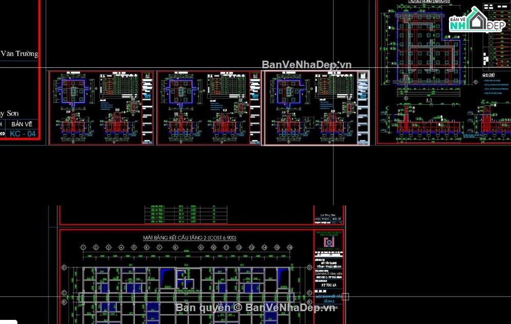 ký túc xá 8 tầng,file cad ký túc xá 8 tầng,bản vẽ ký túc xá