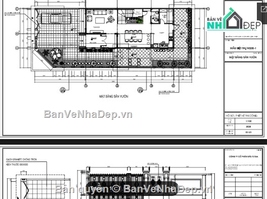 biệt thự 3 tầng,file cad biệt thự 3 tầng,biệt thự 3 tầng song lập,biệt thự 3 tầng file cad