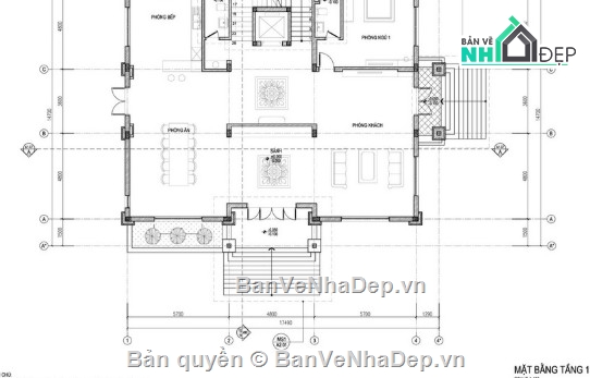biệt thự 3 tầng,file cad biệt thự 3 tầng,biệt thự 3 tầng file cad