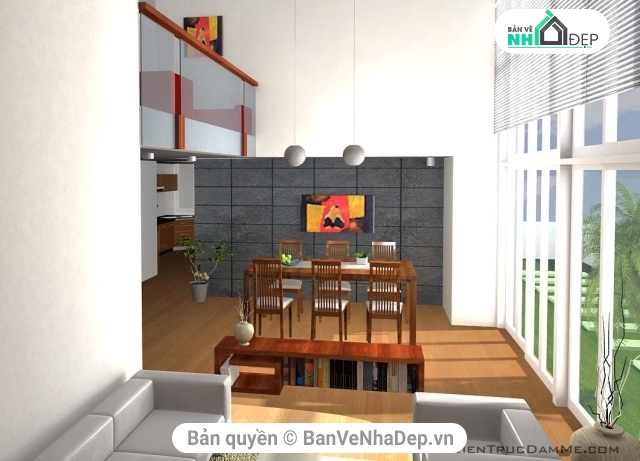 biệt thự 3 tầng,mẫu bản vẽ biệt thự 3 tầng,file cad biệt thự 3 tầng kích thước 10.8x15.2m