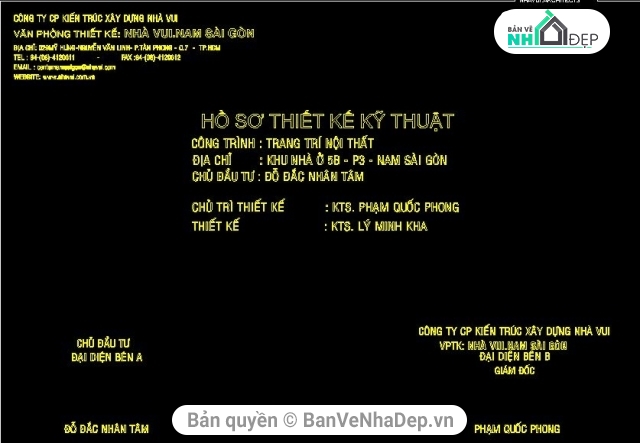 biệt thự 3 tầng,mẫu bản vẽ biệt thự 3 tầng,file cad biệt thự 3 tầng kích thước 10.8x15.2m