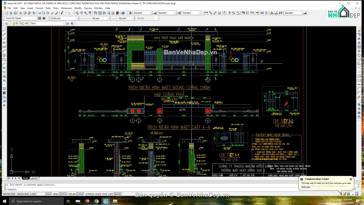 cổng tường rào,file cad cổng tường rào,cad cổng tường rào