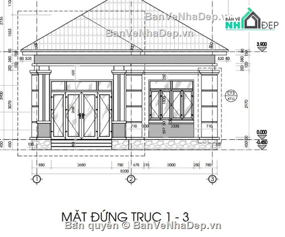 kiến trúc biệt thự,bản vẽ biệt thự,thiết kế kiến trúc