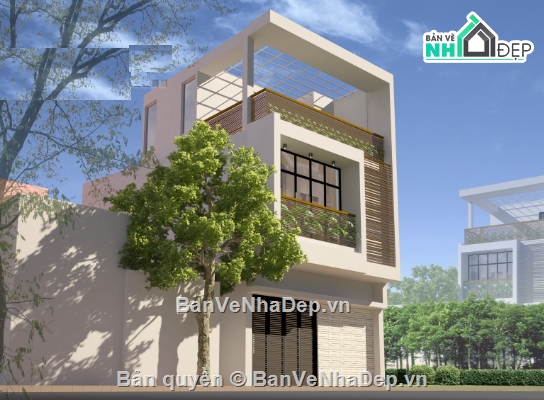 nhà phố 2.5 tầng,cad nhà phố 2.5 tầng,file cad nhà phố 2.5 tầng