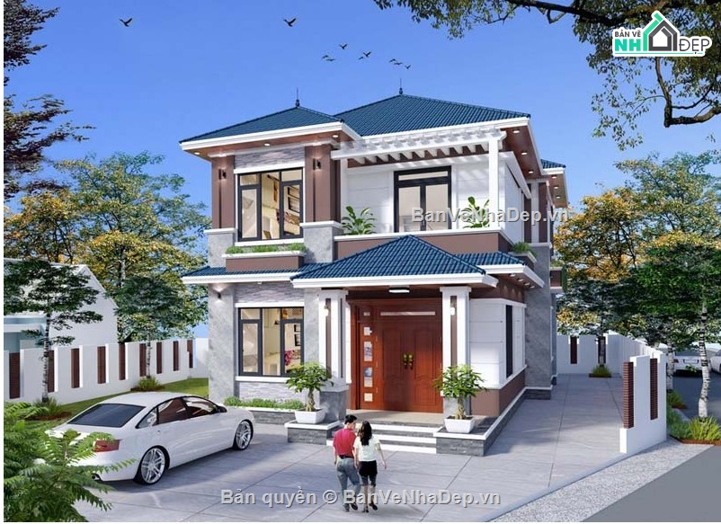 nhà 1 tầng,mẫu nhà 1 tầng,nhà 1 tầng đẹp