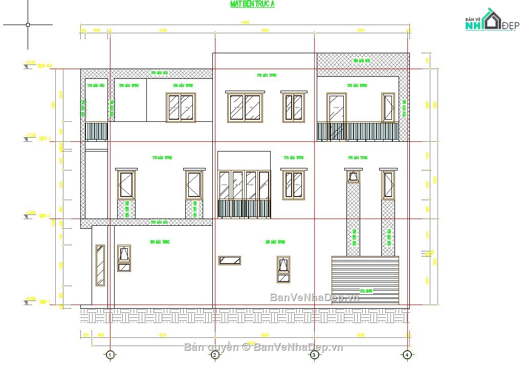 nhà phố 3 tầng,kiến trúc nhà phố 3 tầng,nhà phố hiện đại