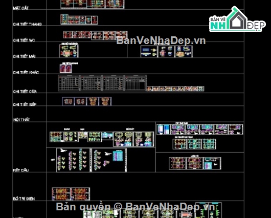 Bản vẽ nhà phố,nhà 4 tầng,nhà phố 4 tầng cad,file cad nhà phố 4 tầng