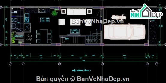 Nhà phố 4 tầng,Nhà phố,file cad nhà phố 4 tầng,bản vẽ nhà phố 4 tầng