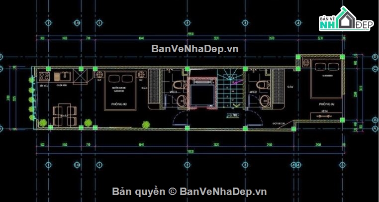 Bản vẽ nhà phố,nhà phố 3 tầng,nhà phố 4 tầng