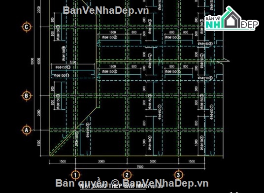 nhà thờ họ 5 gian,file cad nhà thờ họ 5 gian,nhà thờ họ 5 gian file cad
