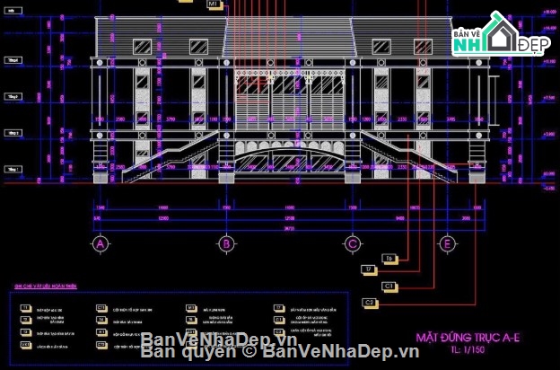 bản vẽ thiết kế tttm đẹp,file thiết kế tttm 4 tầng,trung tâm thương mại