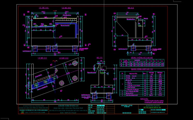 Bản vẽ mố cầu chéo góc,Bản vẽ mố cầu hình chữ U góc xiên,Bản vẽ mố chữ U lệch góc