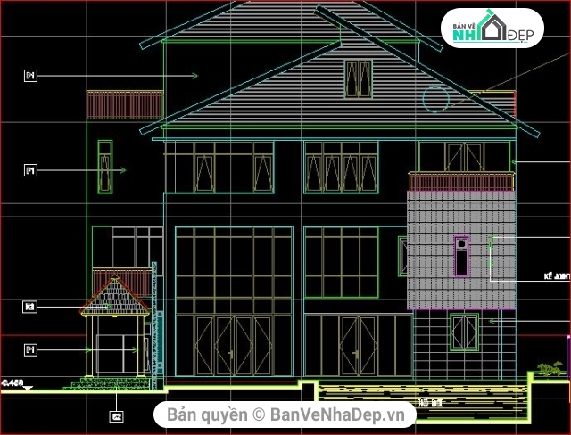 kết cấu biệt thự,mẫu nhà phố thiết kế đẹp,bản vẽ nhà phố