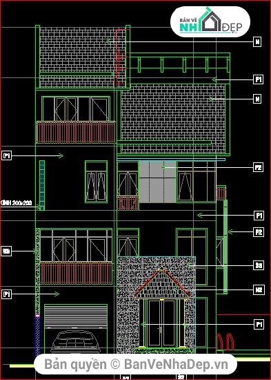 kết cấu biệt thự,mẫu nhà phố thiết kế đẹp,bản vẽ nhà phố