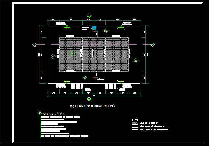 file cad,sân bóng chuyền,ngoài trời