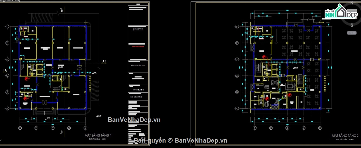 bản vẽ bệnh viện đa khoa,thiết kế bệnh viện,BVTC bệnh viện,bản vẽ bệnh viện tâm anh
