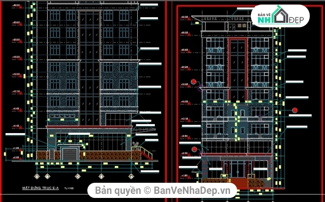 kiến trúc khách sạn,bản vẽ khách sạn,kết cấu khách sạn,khách sạn ở Nha Trang,khách sạn 10 tầng,Thiết kế kiến trúc