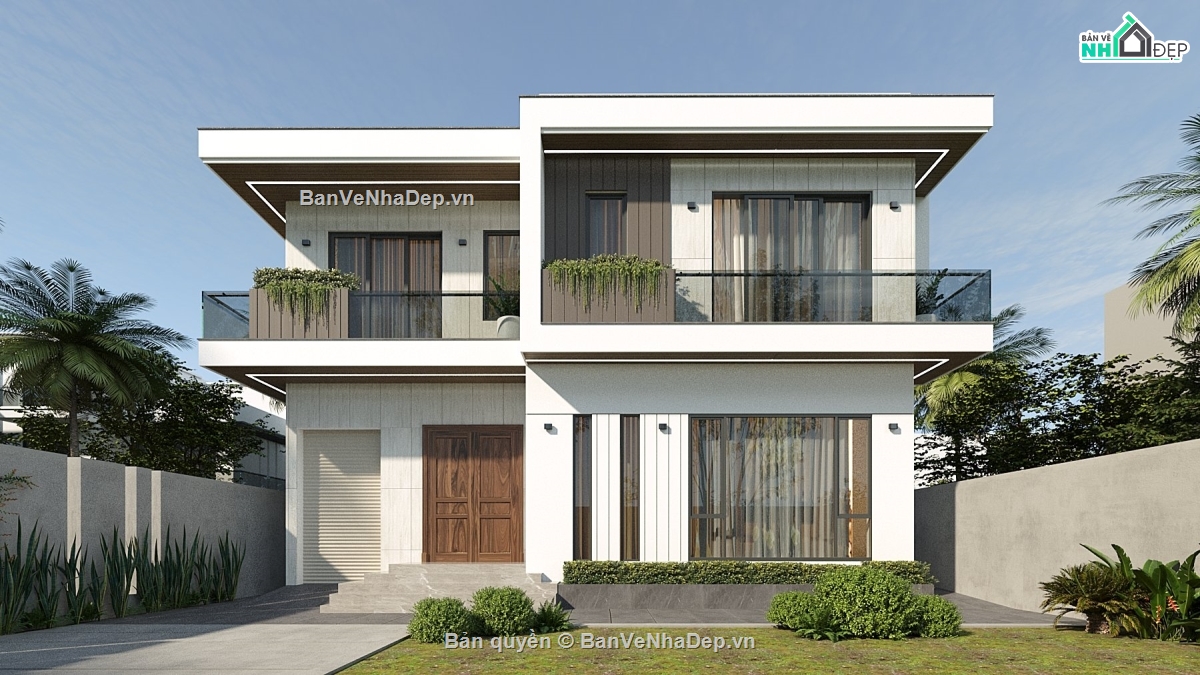 Hồ sơ thiết kế,Bản vẽ thiết kế,Biệt thự 2 tầng hiện đại,Biệt thự hiện đại,Biệt thự 2 tầng,Biệt thự 2 tầng 12x10m