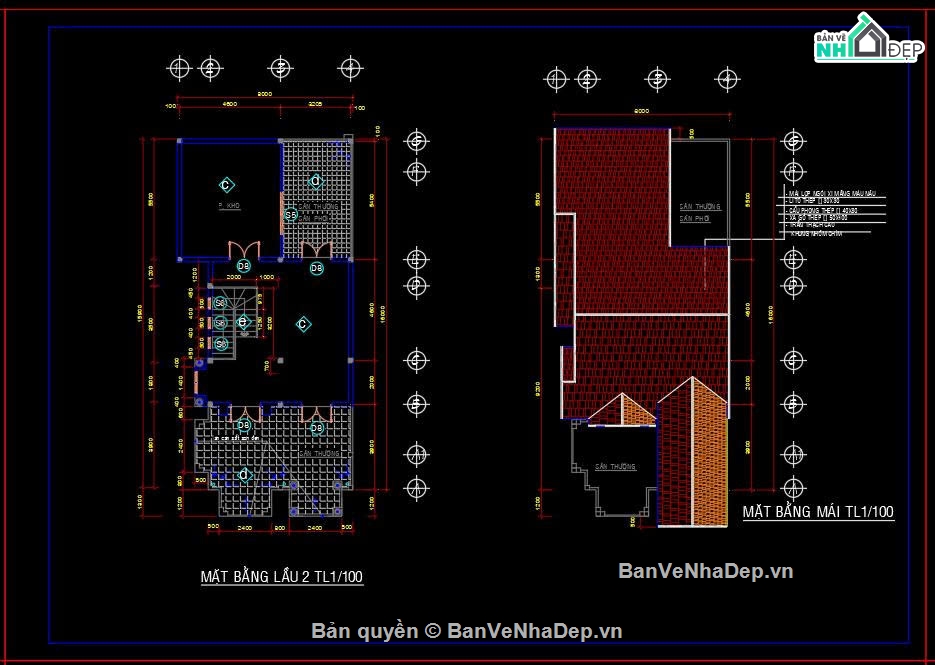 bản vẽ biệt thự phố 8x16m,biệt thự phố 3 tầng,bản vẽ biệt thự 3 tầng 8x16,biệt thự mặt tiền 8m,bản vẽ nhà 3 tầng 8x16m
